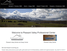 Tablet Screenshot of pleasantvalleydental.com